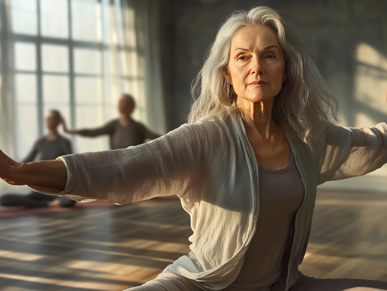 Заняття з йоги для пенсіонерів у prisquedal